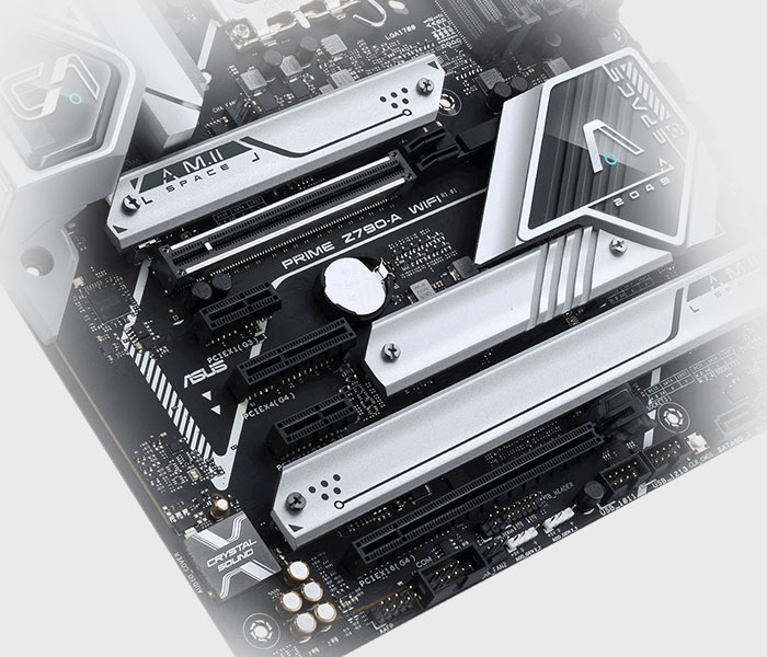 The PRIME Z790-A WIFI motherboard supports PCIe 5.0 slot.