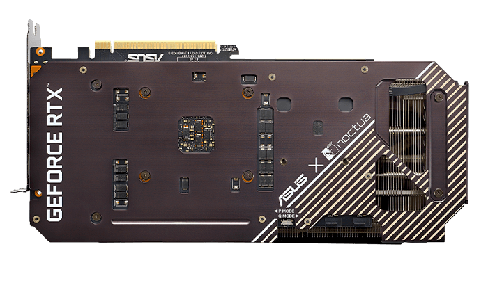 ASUS GeForce RTX 3070 Noctua Edition 坚固的背面