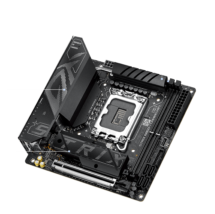 Strix B860-I cooling specifications