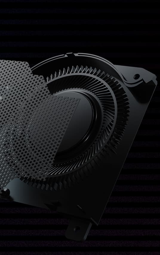 Arc Flow Fan with a dust cover above the fan shroud.