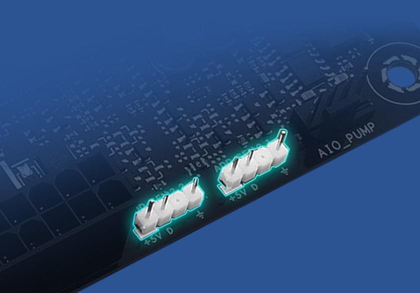 Image depicting PRIME Z890M-PLUS WIFI ARGB connectors. 