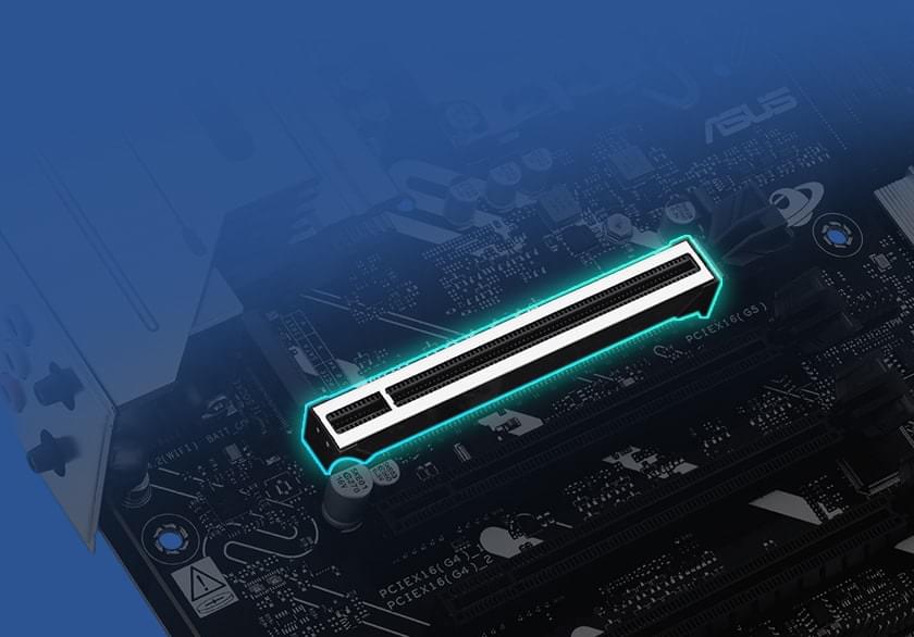 Graphic depicting the PRIME Z890M-PLUS WIFI SafeSlot feature.