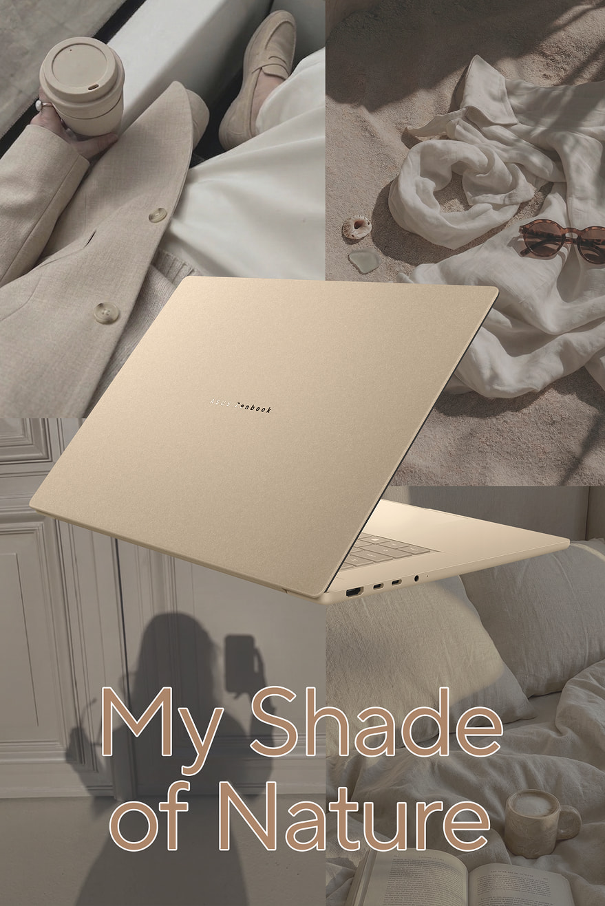 ASUS Zenbook A16 in Zabriskie Beige
