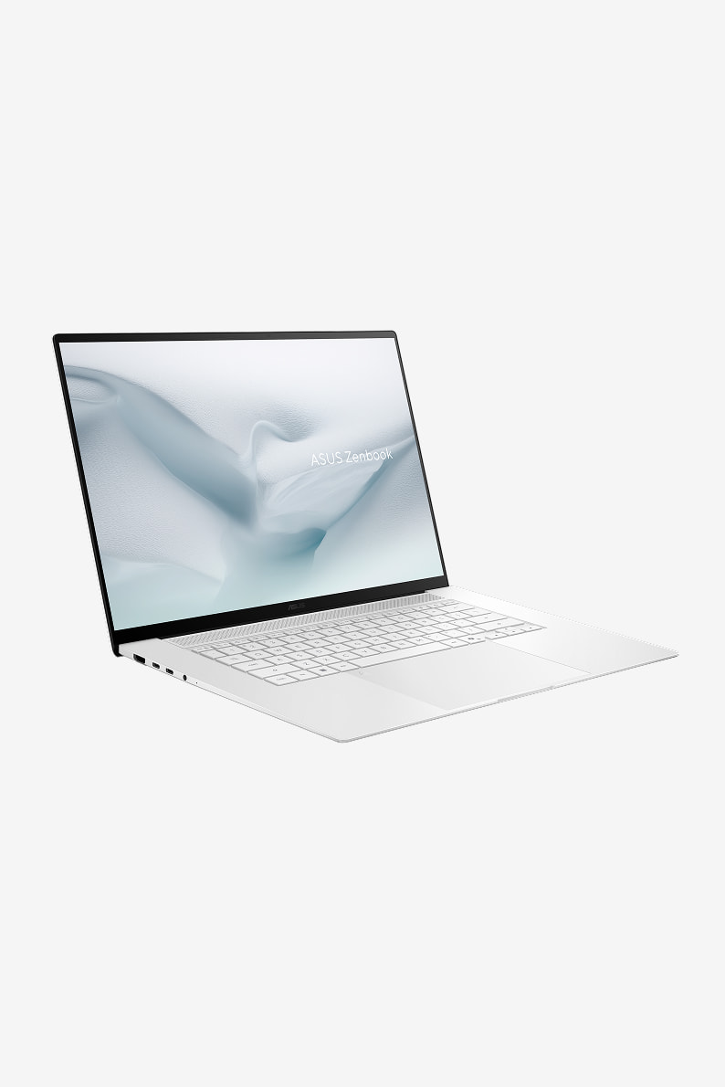 ASUS Zenbook S16 in Scandinavian White – alternate view