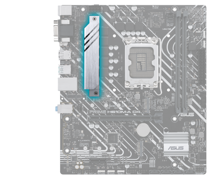 Prime motherboard with VRM heatsink image