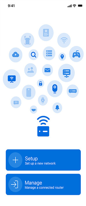 ASUS ExpertWiFi App user interface – Router setup