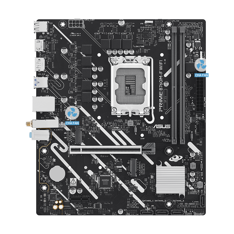 PRIME 主板配备 4-Pin PWM/DC 风扇的图像