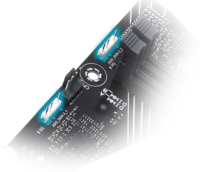 Features addressable Gen 2 headers 