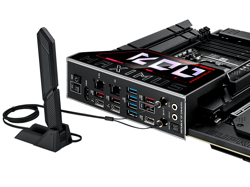 ROG MAXIMUS Z890 HERO BTF with ASUS WiFi Q-Antenna