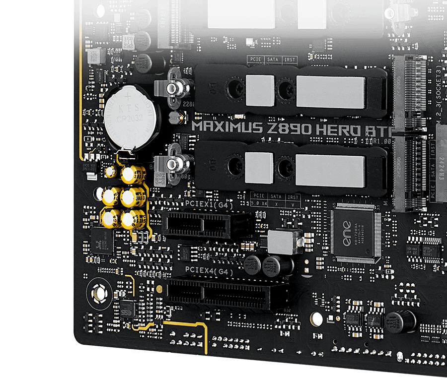 The Gaming Audio design on ROG Maximus Z890 Hero BTF