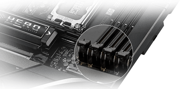 The ROG MAXIMUS Z890 HERO BTF supports NitroPath DRAM Technology