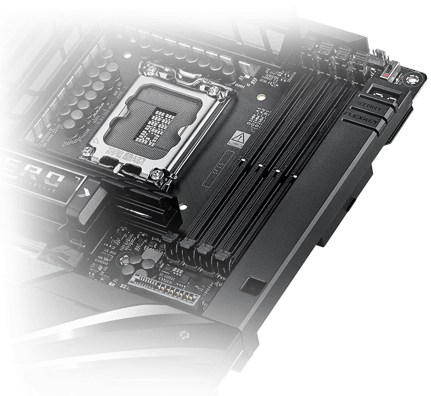 The ROG MAXIMUS Z890 HERO BTF supports NitroPath DRAM Technology