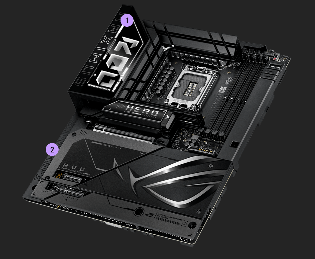 Gaming immersion specs of the ROG MAXIMUS Z890 HERO BTF