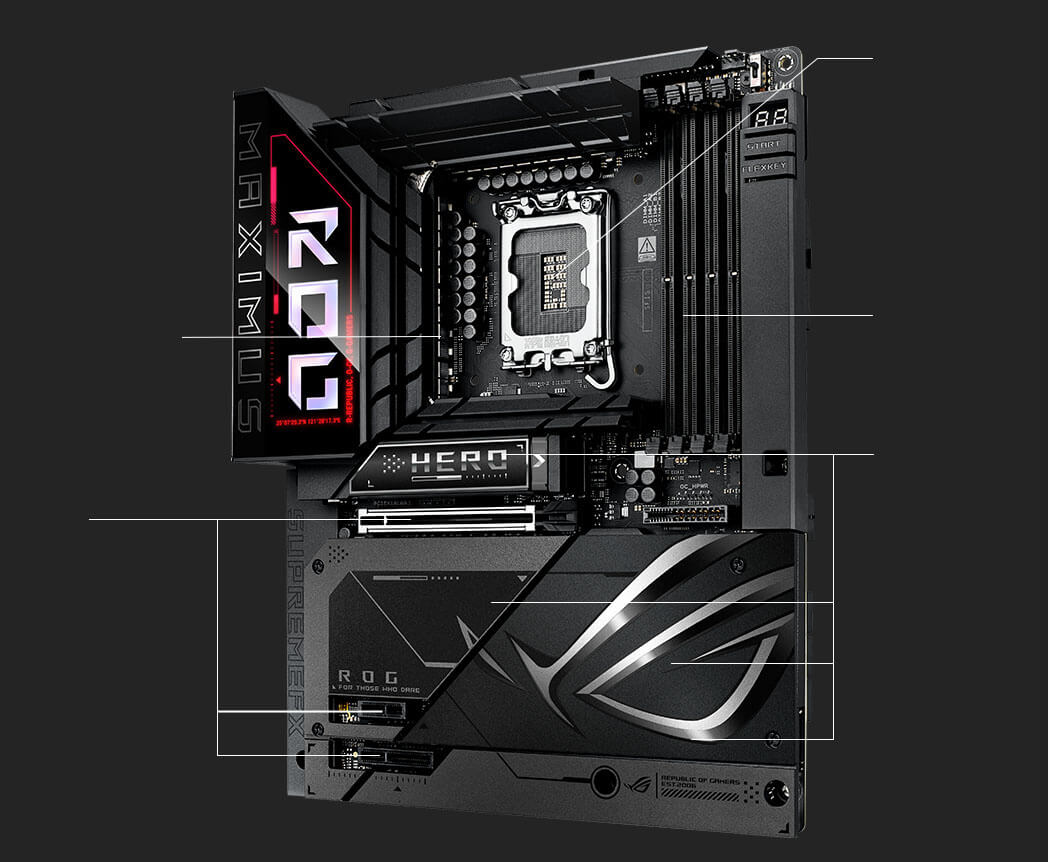 Performance specs of the ROG MAXIMUS Z890 HERO BTF