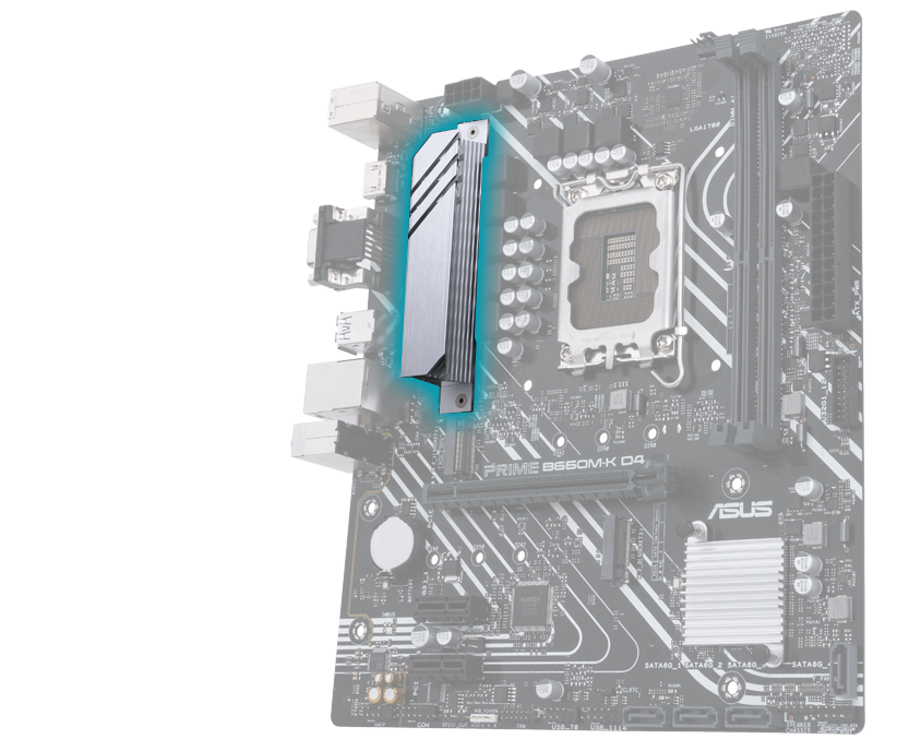 Prime motherboard with VRM heatsink image