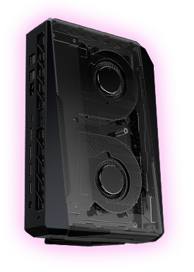 ROG NUC 2025 内部的两个散热风扇