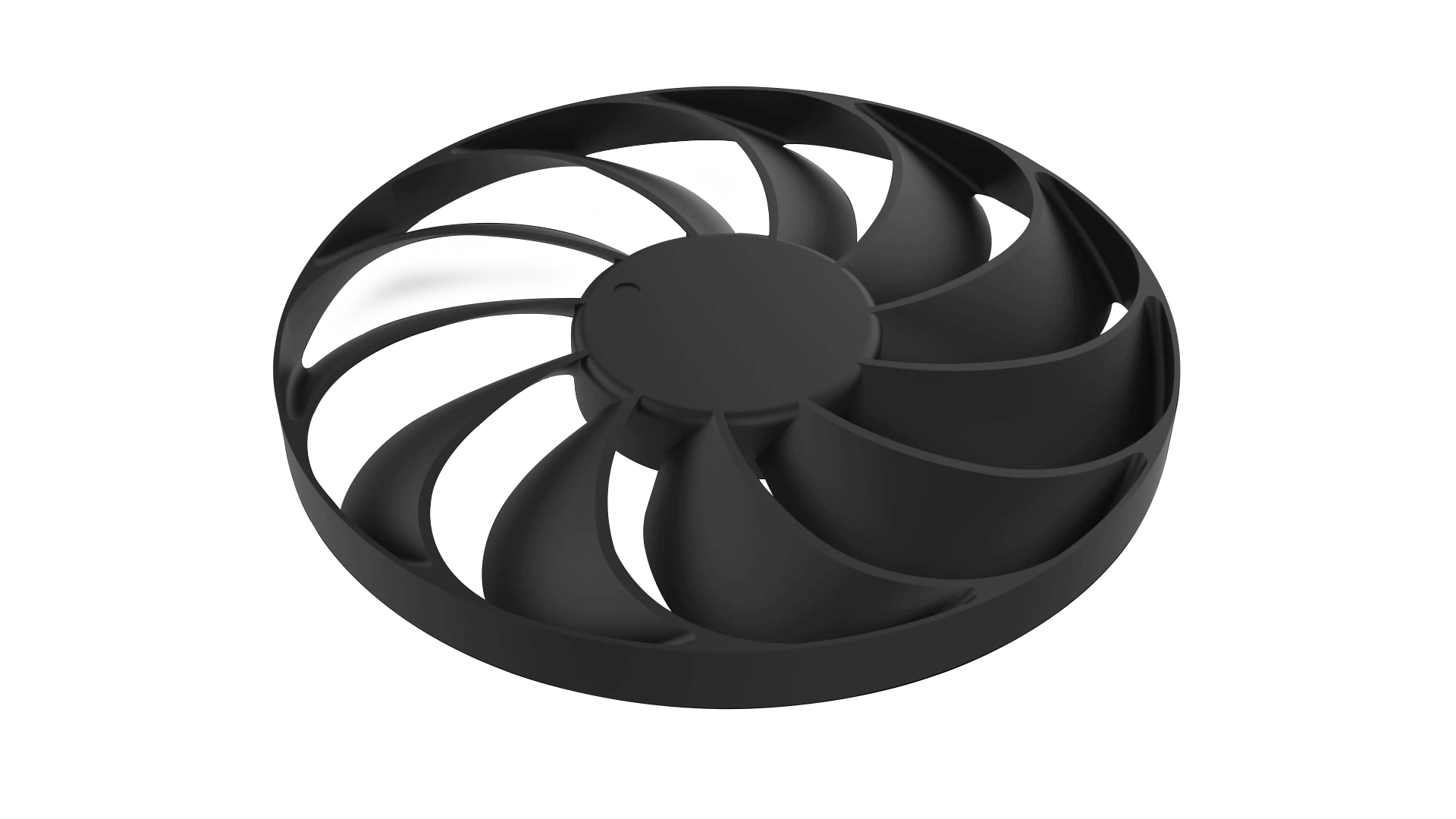 A fan spins, slows to a stop when the temperature reads 55 Celsius.