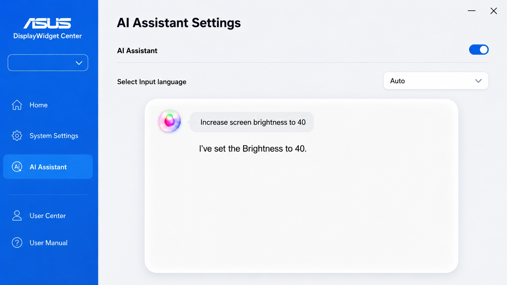 AI 助手显示控制预览