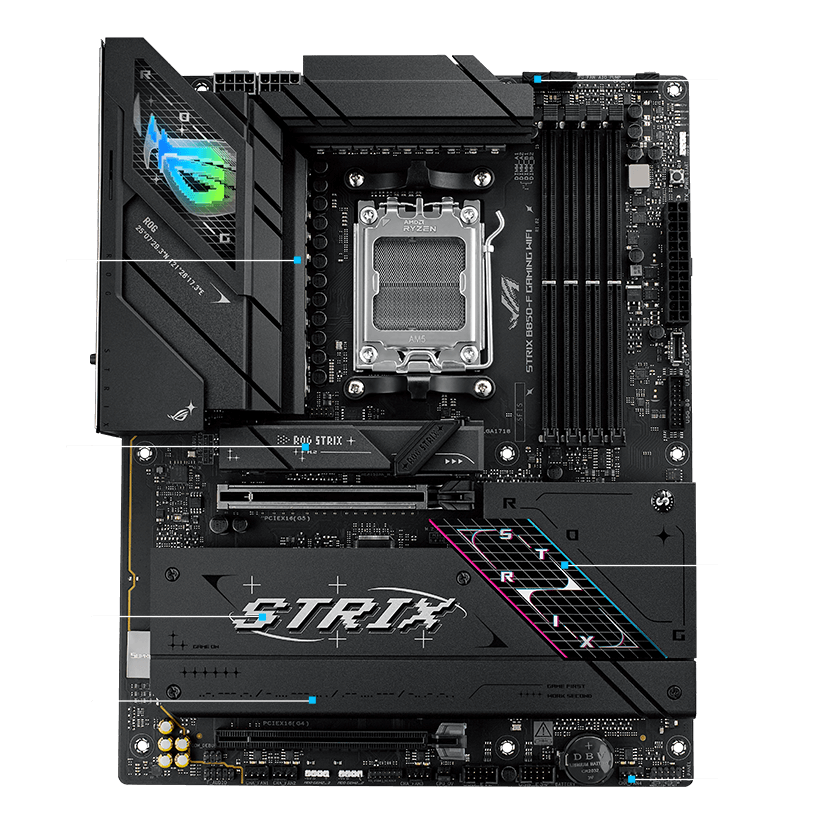 Strix B850-F cooling specifications