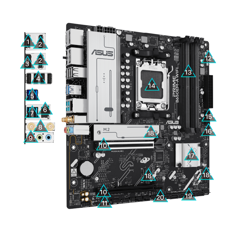 Pro B650EM-A 主板的所有规格