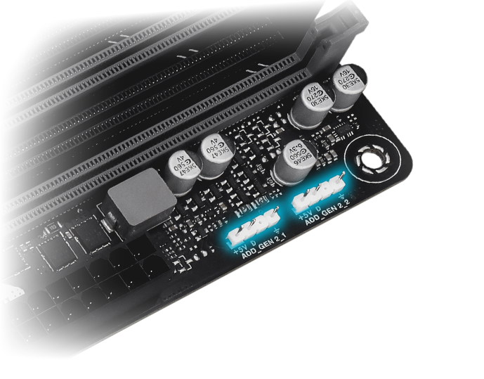 PRIME B650EM-A WIFI 主板采用第二代可寻址 ARGB 接针。