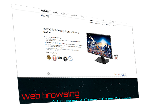 The webpage of ASUS ROG Strix XG349C