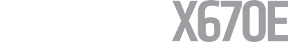 AMD RYZEN, AMD SOCKET AMS X670E logos