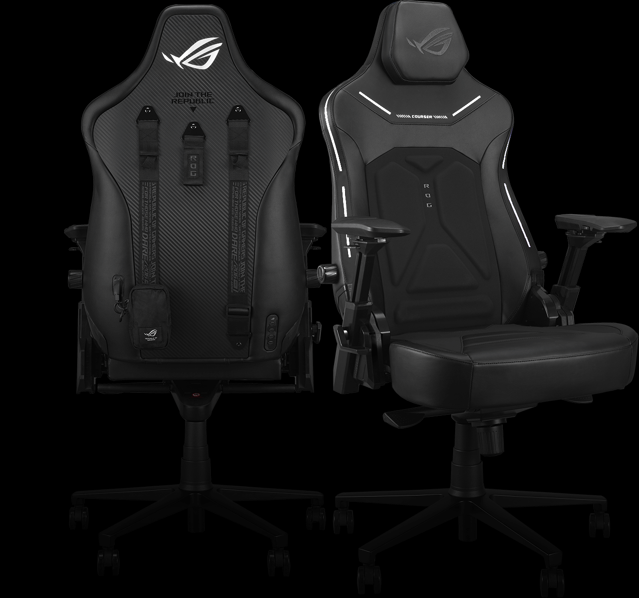 ROG Courser 隐藏式 RGB 灯效前视图