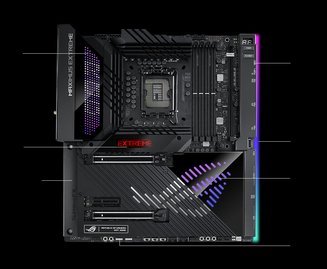 Gaming immersion specs of the ROG Maximus Z790 Extreme