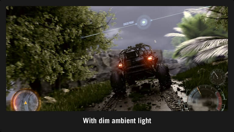 With Dim Ambient Light