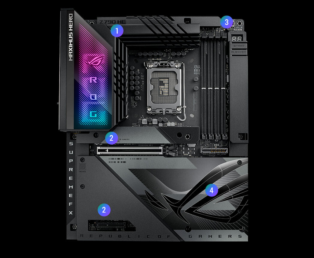 Cooling specs of the ROG Maximus Z790 Hero BTF