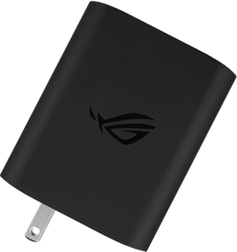 The side of ROG 140W USB-C GaN charger