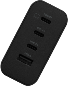 The top of ROG 140W USB-C GaN charger