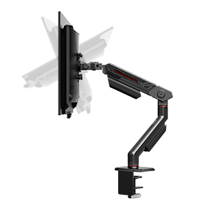 Image showing the adjustable tilt range of the Ergo Monitor Arm