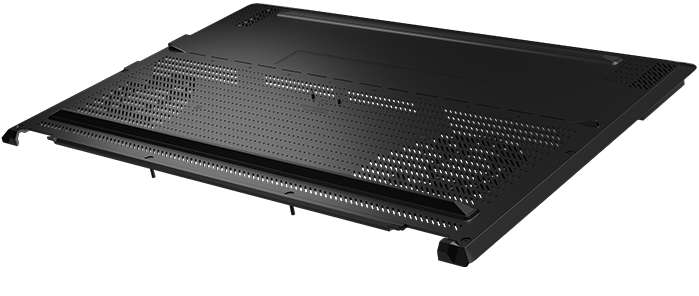Exploded view of the Zephyrus G16’s cooling solution. 