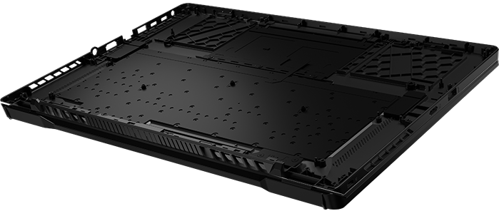 Exploded view of the Zephyrus G16’s cooling solution. 