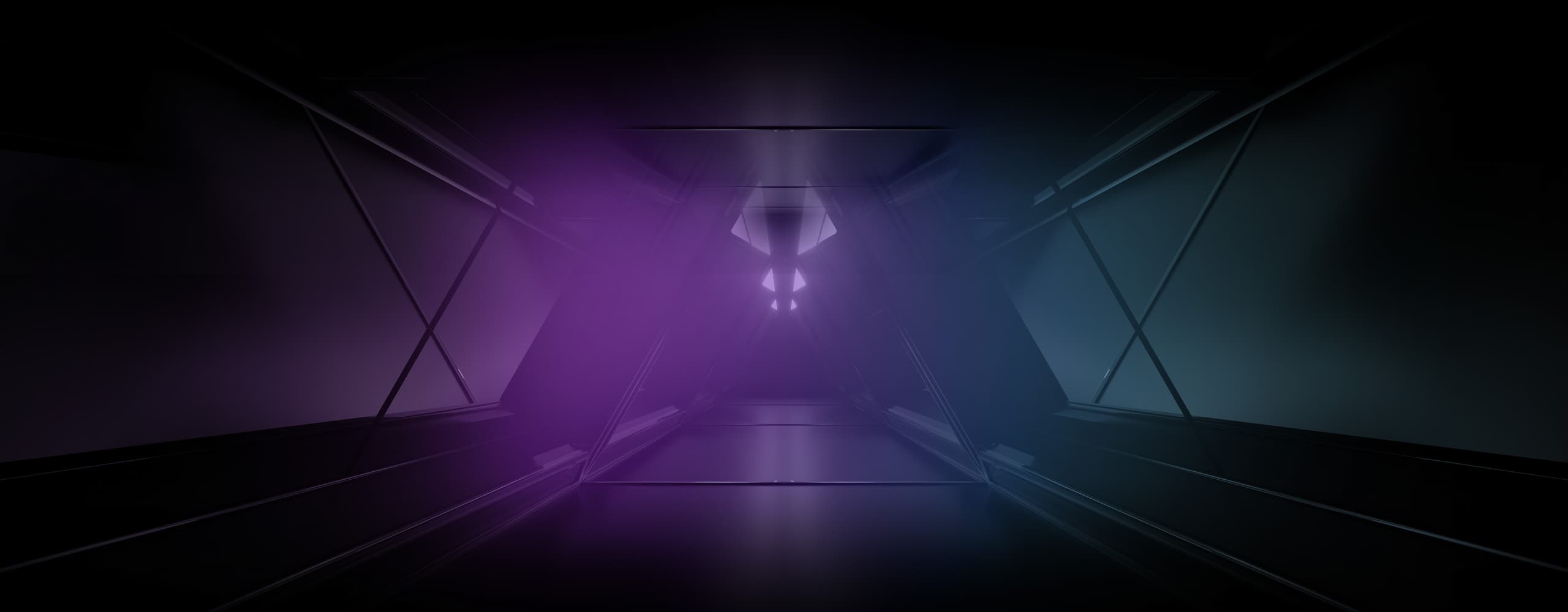 The background shows the sci-fi style aisle with blue and purple color