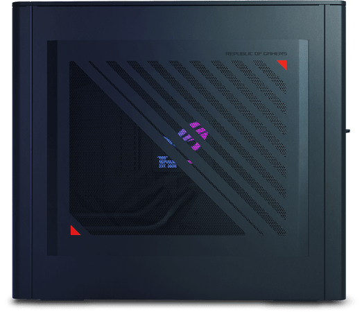 The metal side panel of ROG G22