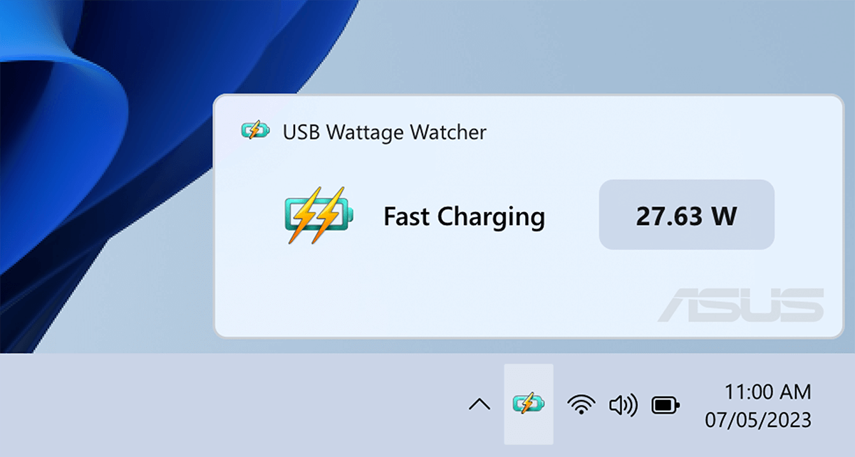 USB WATTAGE WATCHER UI Interface