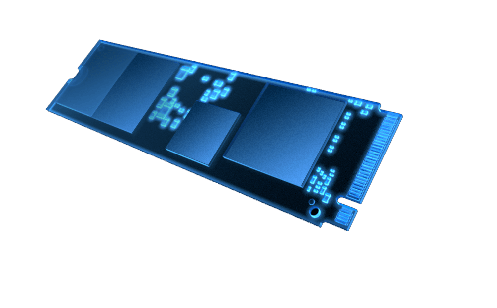 2D 图像，代表着 M.2 SSD 。