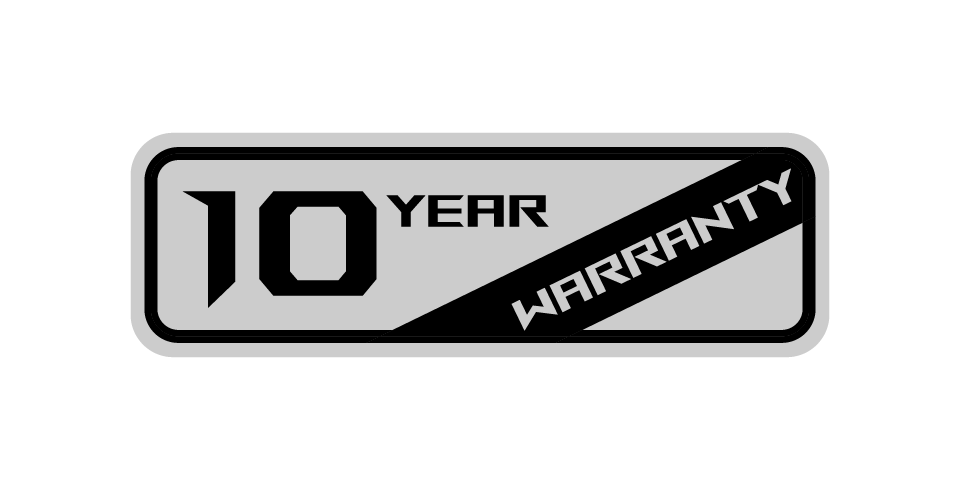 10 年保修徽章