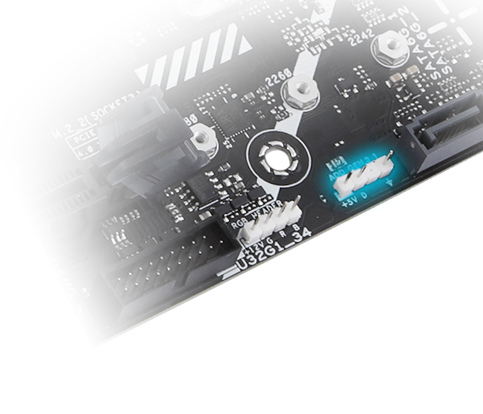 Features addressable Gen 2 headers 
