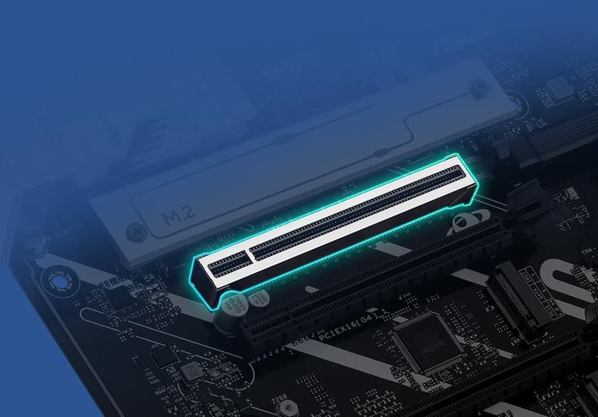 Graphic depicting the PRIME Z890-P WiFi SafeSlot feature.