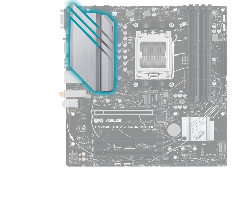 Prime motherboard with VRM heatsink image