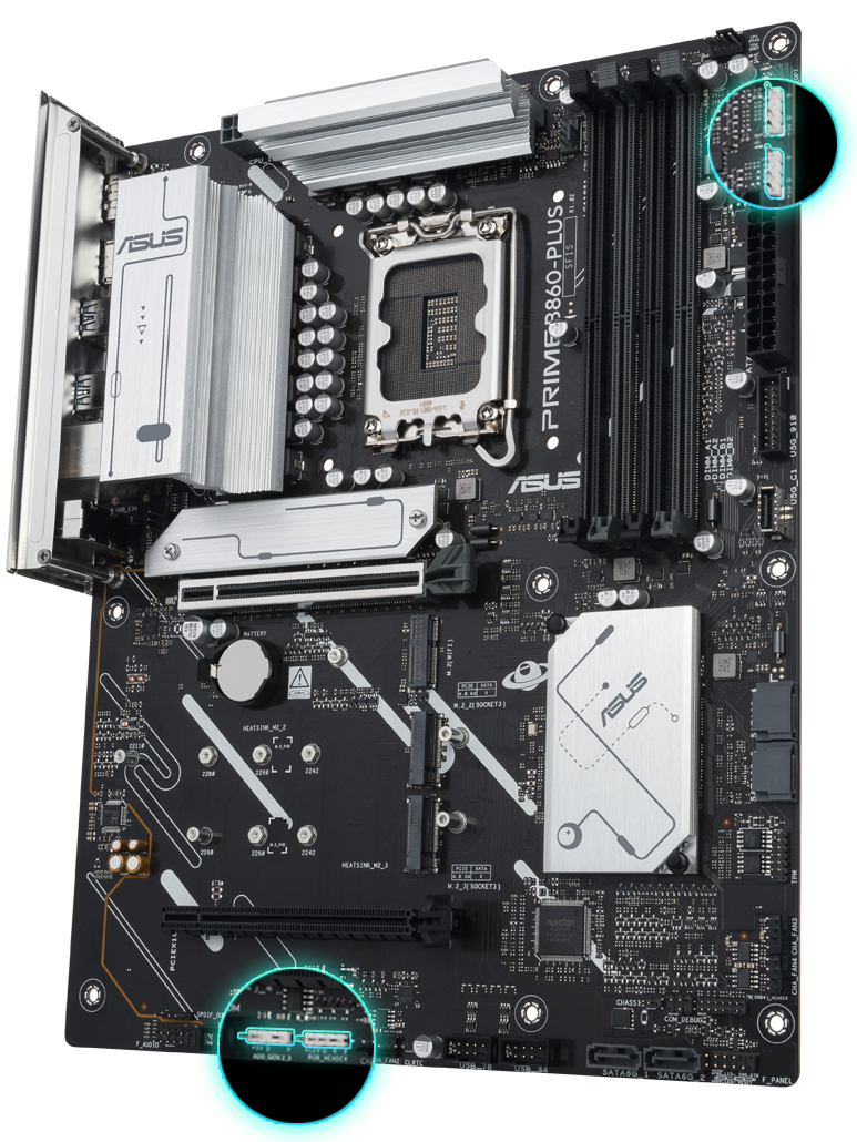 PRIME B860-PLUS front view, 45 degrees. 