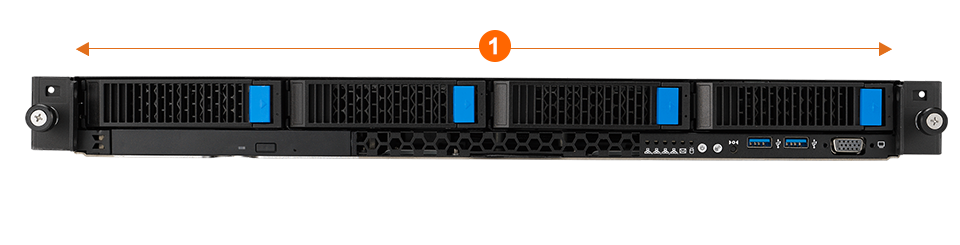 4 NVMe configuration on front panel