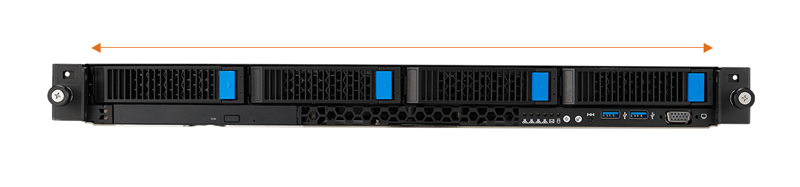 4 NVMe configuration on front panel