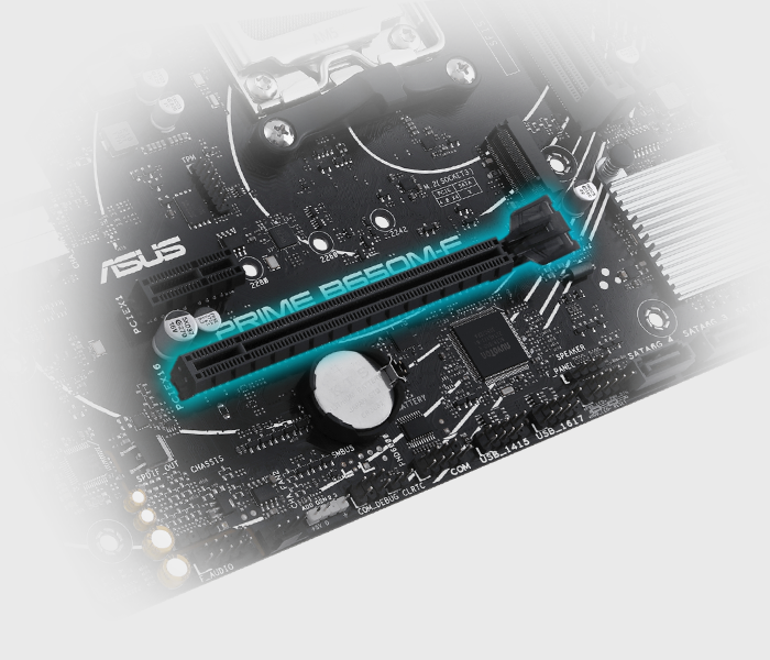 supports PCIe® 4.0 Slot.