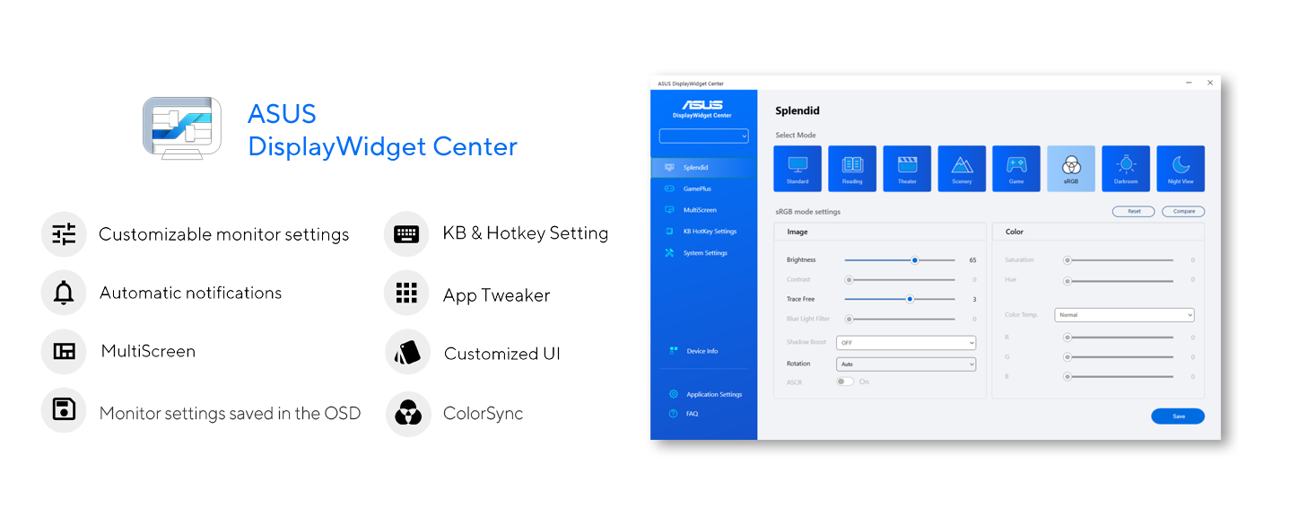 ASUS DisplayWidget Center