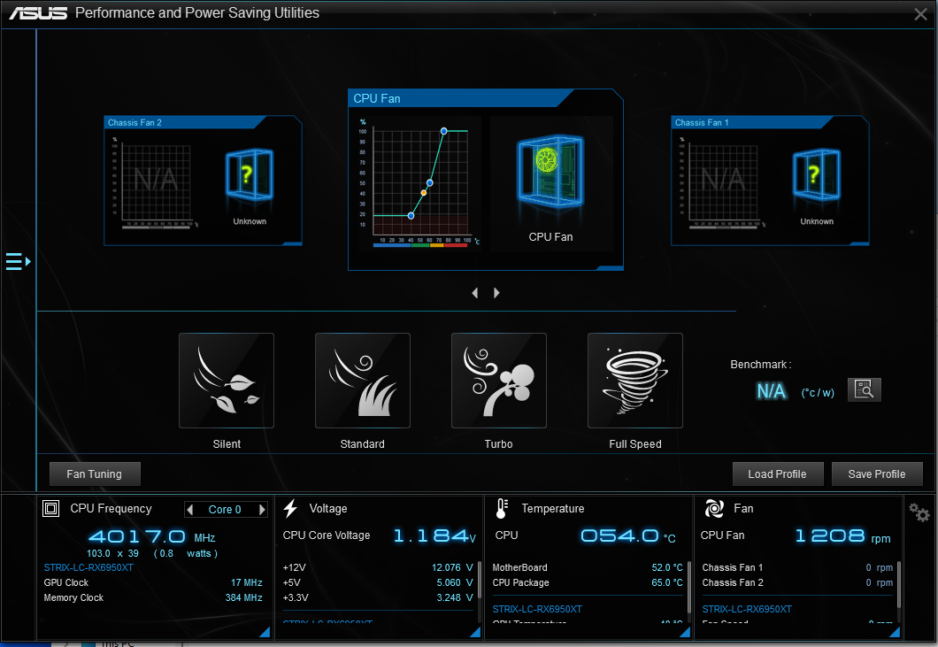 UI of FAN Xpert 2+ for cooling controls